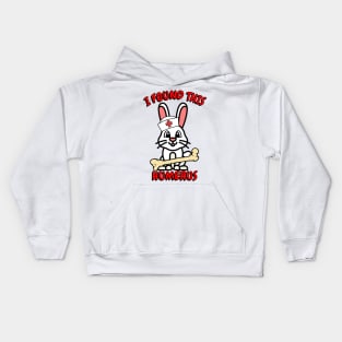 Funny Bunny is a nurse Kids Hoodie